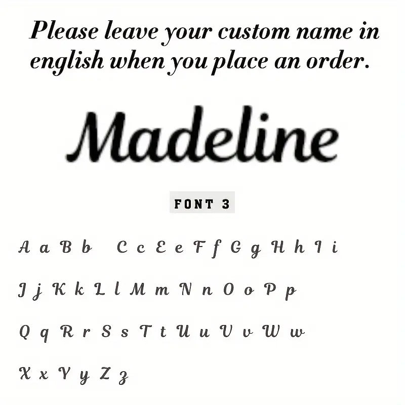✨ Personalised Stainless Steel Name Necklace – Elegant Cursive Lettering ✍️