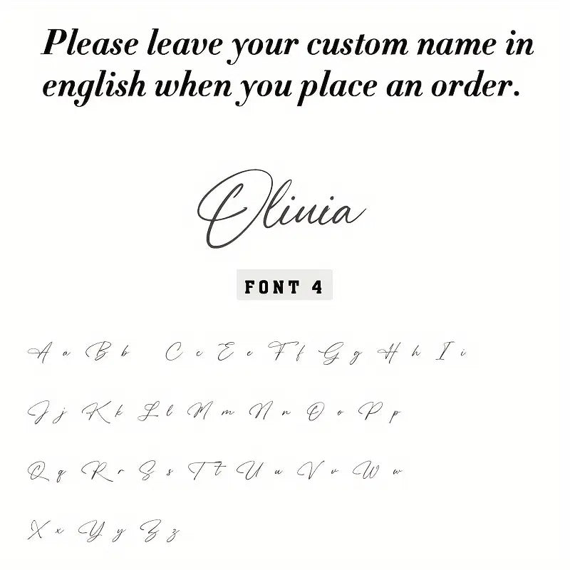 ✨ Personalised Stainless Steel Name Necklace – Elegant Cursive Lettering ✍️