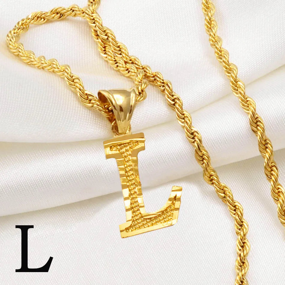 π Personalised AβZ Gold Plated Initial Pendant Necklace β Bold, Personal & Unforgettable β¨
