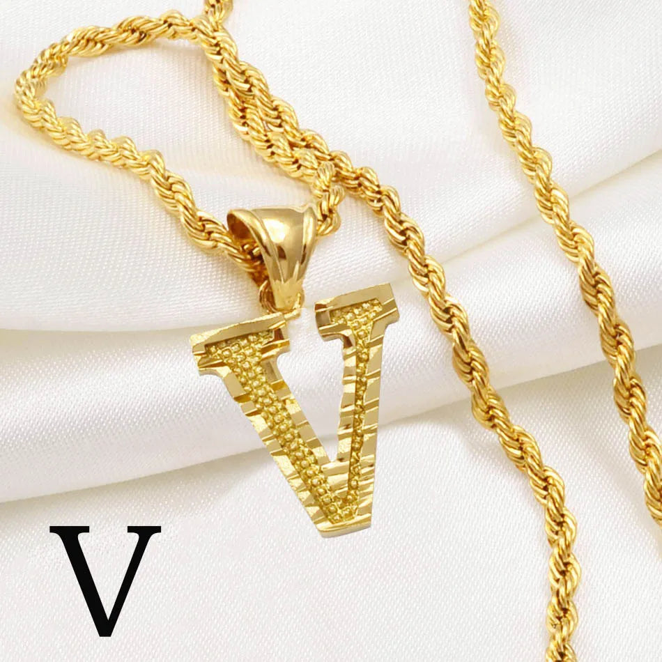 π Personalised AβZ Gold Plated Initial Pendant Necklace β Bold, Personal & Unforgettable β¨