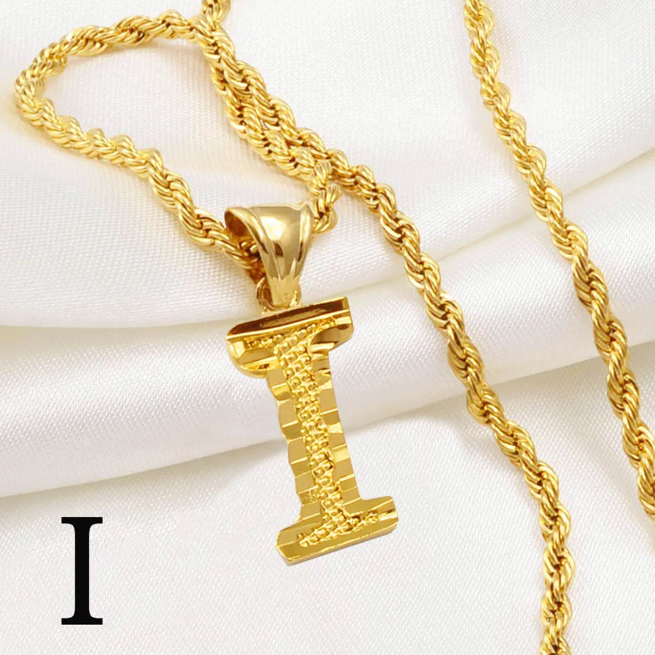 π Personalised AβZ Gold Plated Initial Pendant Necklace β Bold, Personal & Unforgettable β¨