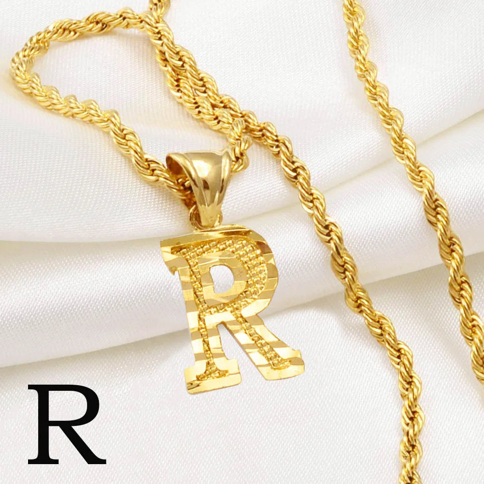 π Personalised AβZ Gold Plated Initial Pendant Necklace β Bold, Personal & Unforgettable β¨