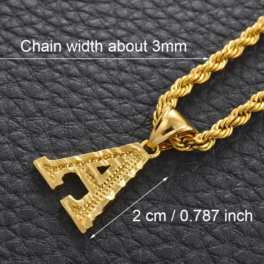 π Personalised AβZ Gold Plated Initial Pendant Necklace β Bold, Personal & Unforgettable β¨