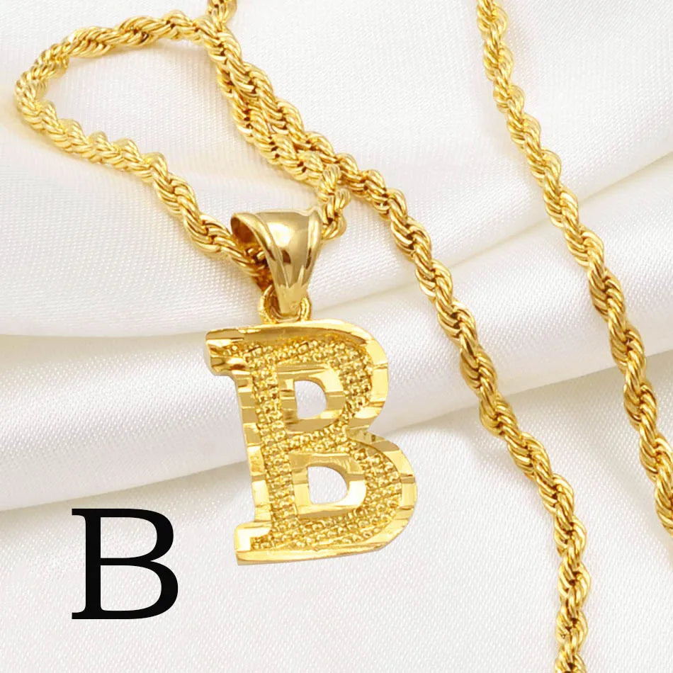 π Personalised AβZ Gold Plated Initial Pendant Necklace β Bold, Personal & Unforgettable β¨