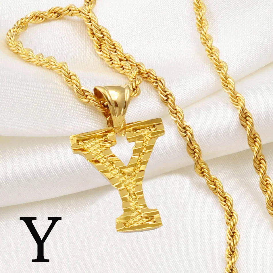 π Personalised AβZ Gold Plated Initial Pendant Necklace β Bold, Personal & Unforgettable β¨