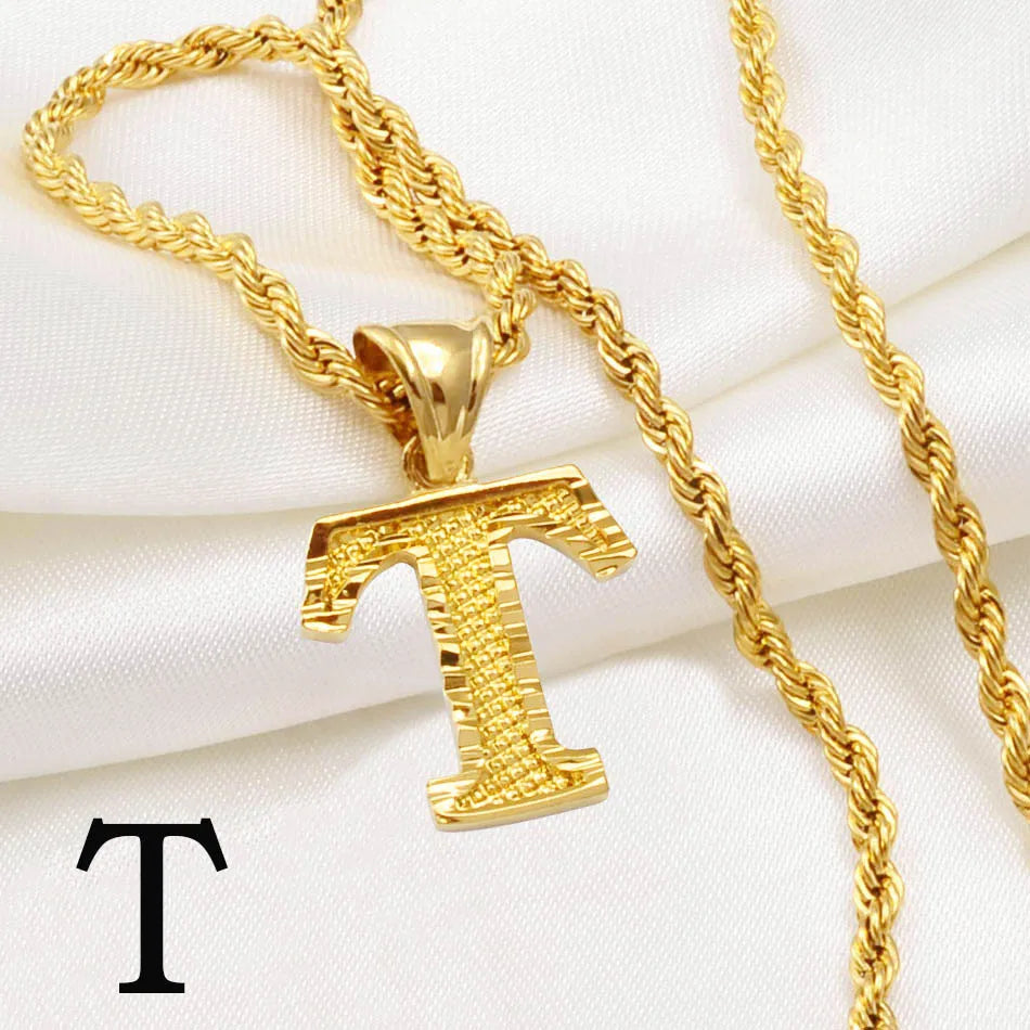 π Personalised AβZ Gold Plated Initial Pendant Necklace β Bold, Personal & Unforgettable β¨