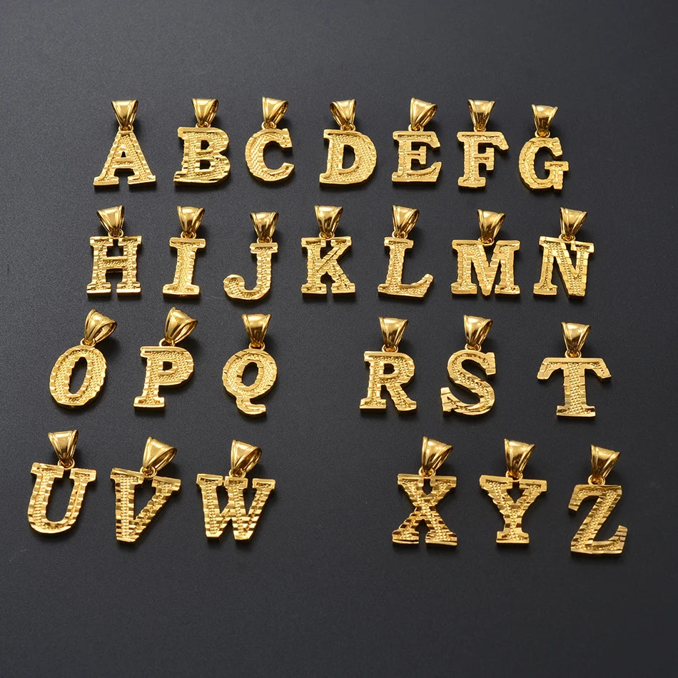 π Personalised AβZ Gold Plated Initial Pendant Necklace β Bold, Personal & Unforgettable β¨