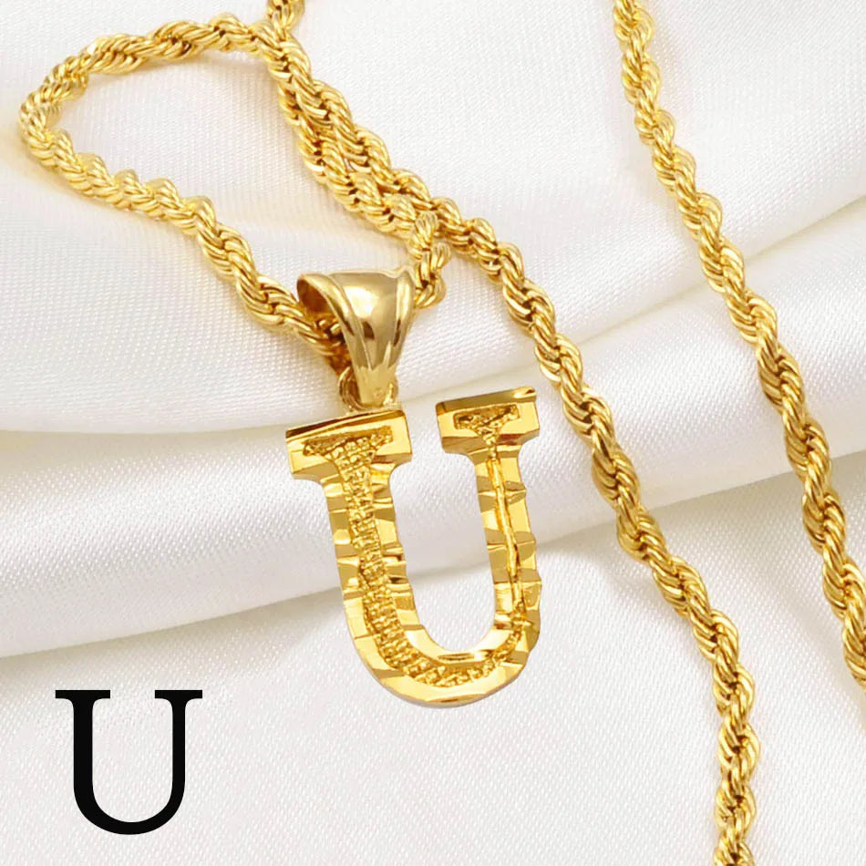 π Personalised AβZ Gold Plated Initial Pendant Necklace β Bold, Personal & Unforgettable β¨