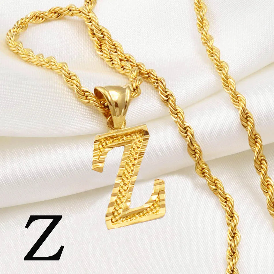 π Personalised AβZ Gold Plated Initial Pendant Necklace β Bold, Personal & Unforgettable β¨