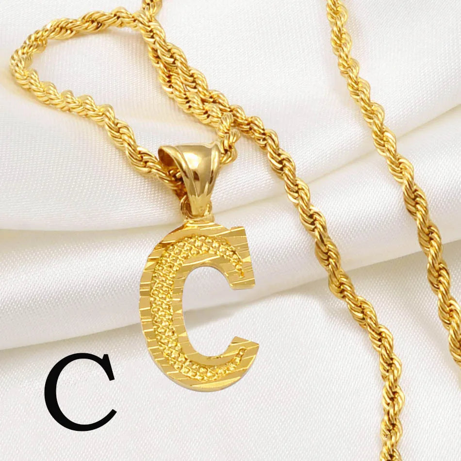 π Personalised AβZ Gold Plated Initial Pendant Necklace β Bold, Personal & Unforgettable β¨