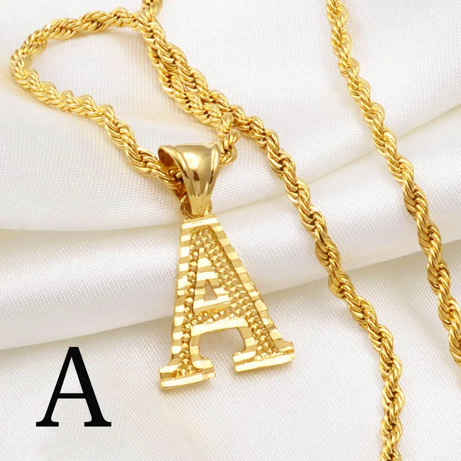 π Personalised AβZ Gold Plated Initial Pendant Necklace β Bold, Personal & Unforgettable β¨