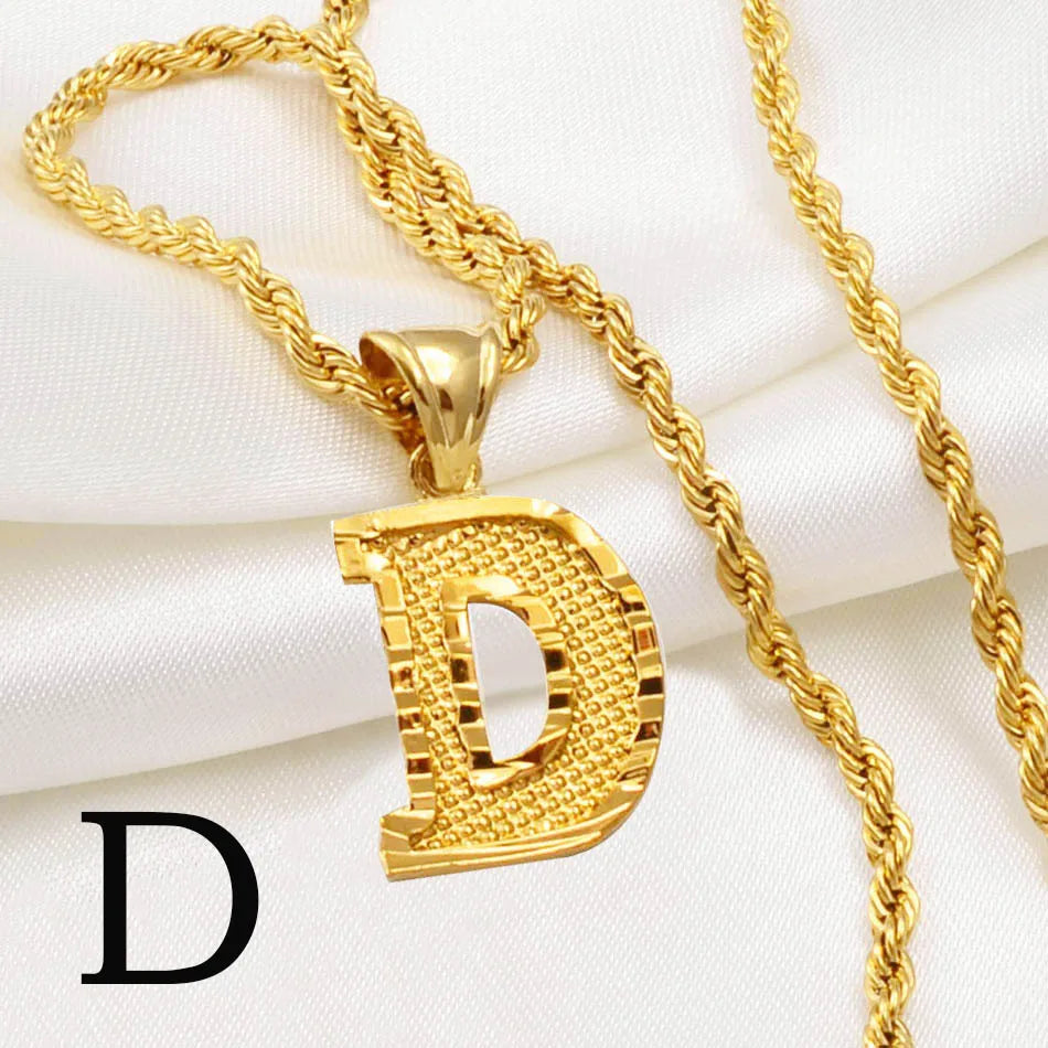 π Personalised AβZ Gold Plated Initial Pendant Necklace β Bold, Personal & Unforgettable β¨