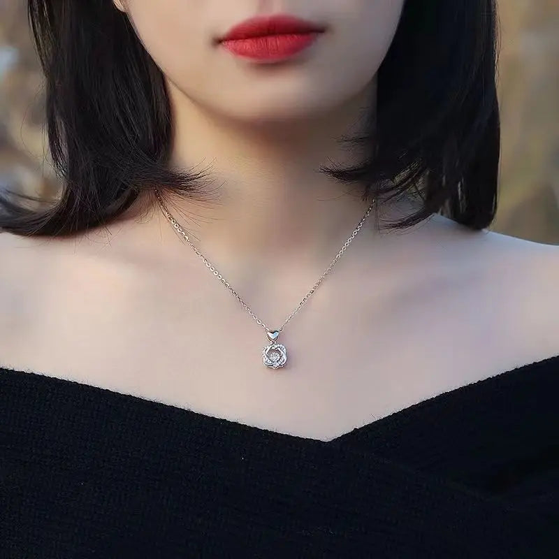 Rose Heart Necklace
