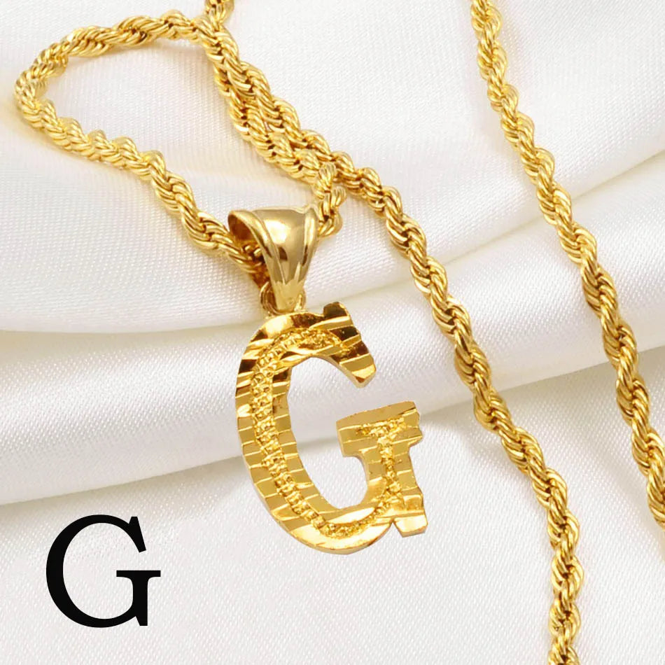 🔠 Personalised A–Z Gold Plated Initial Pendant Necklace – Bold, Personal & Unforgettable ✨