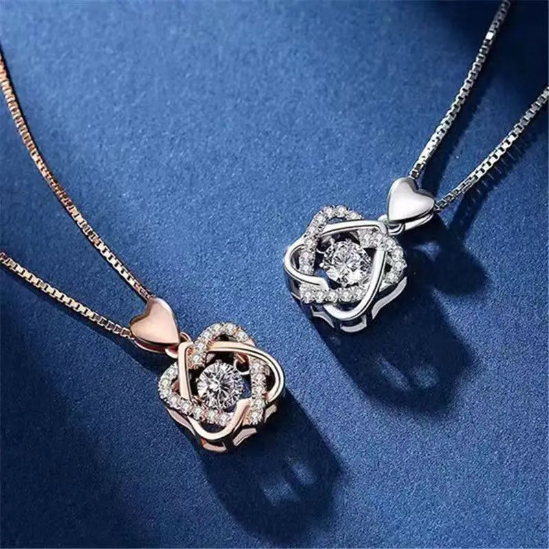 Rose Heart Necklace